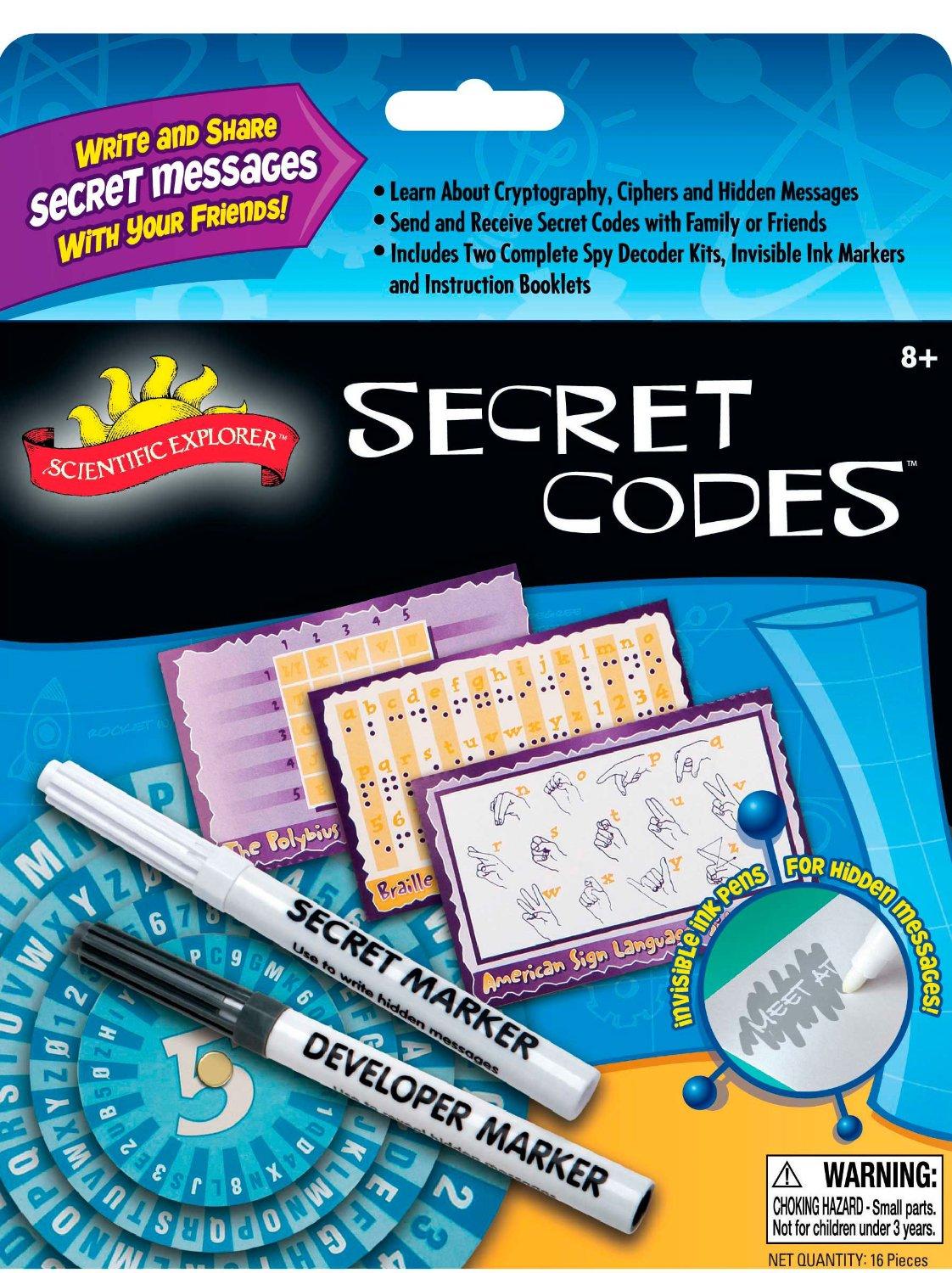 Expoloer Decoder Scientific Explorer Secret Codes Decoder Kit — Adventure Hobbies & Toys