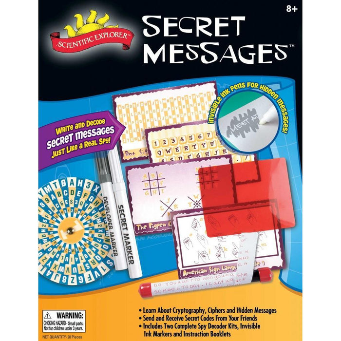Scientific Explorer Secret Messages Kit — Adventure Hobbies & Toys
