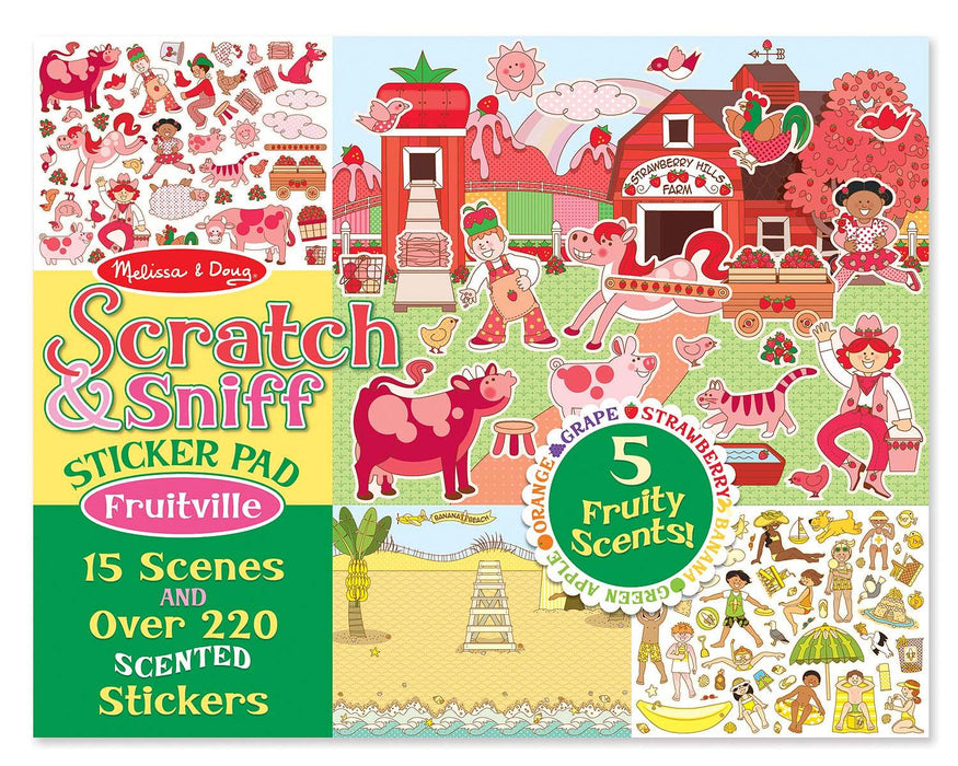 Scratch and Sniff Sticker Pad - Fruitville