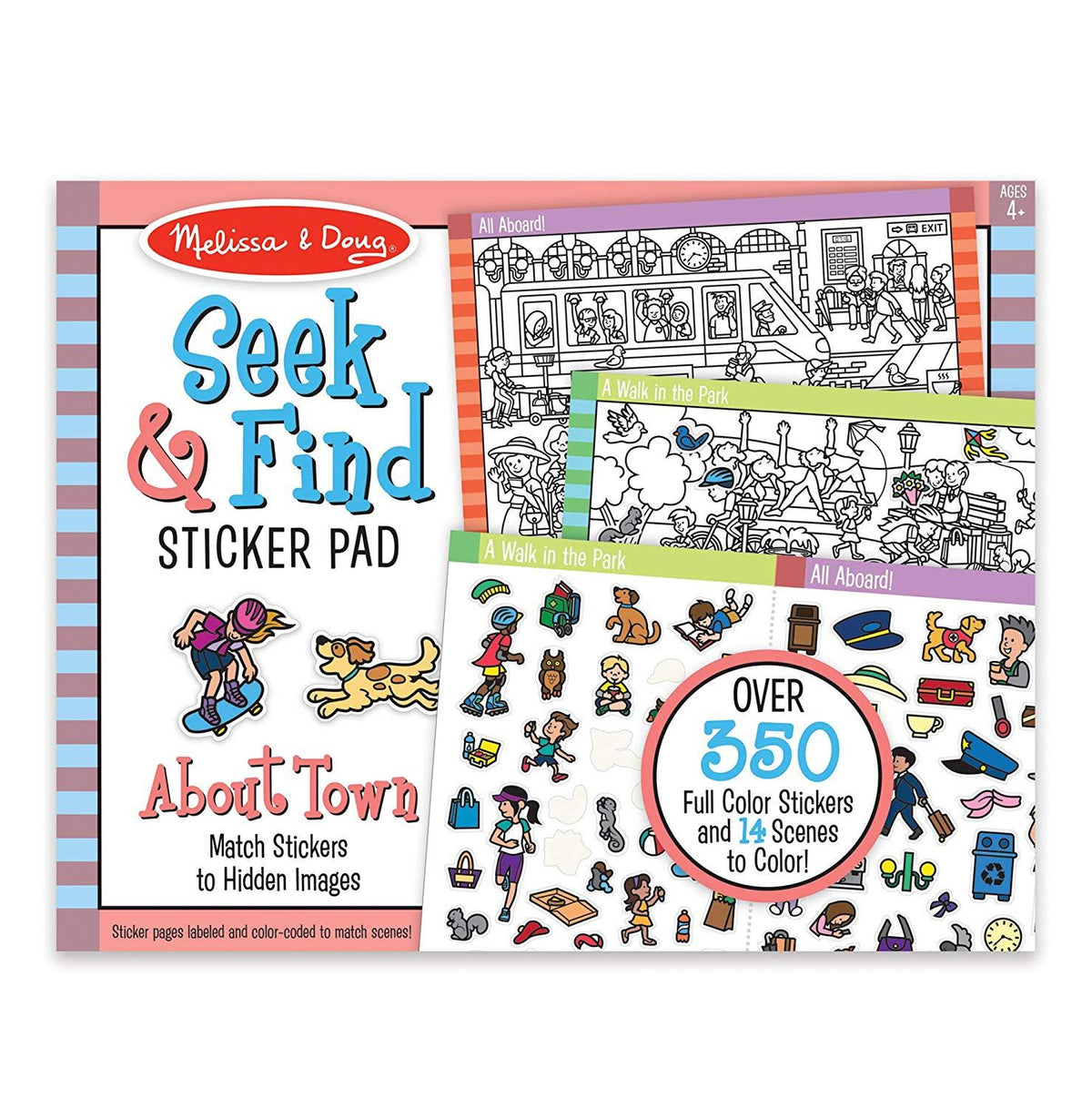 Seek & Find Sticker Pad Around Town — Adventure Hobbies & Toys