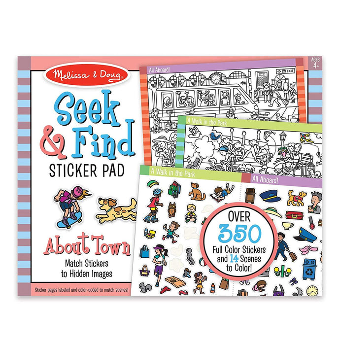 Seek & Find Sticker Pad Around Town