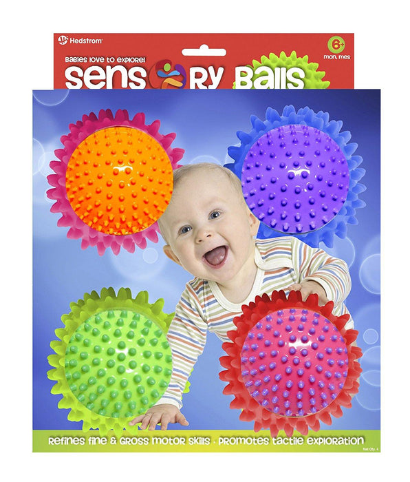 Sensory Balls 4 Pack - Mini and Multicolor