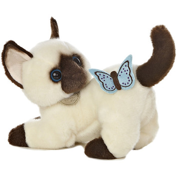 Siamese Kitten with Butterfly