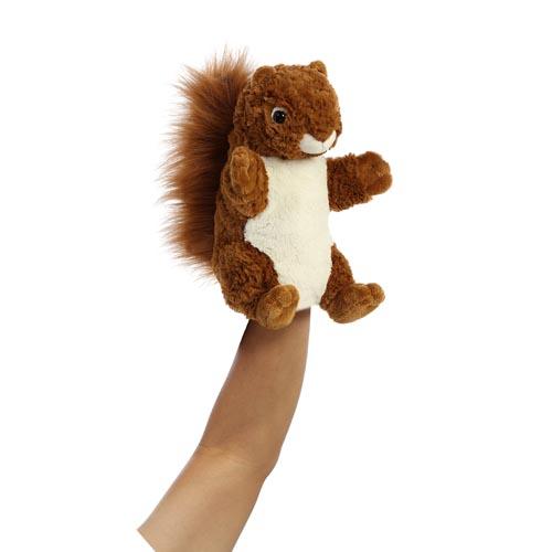 Silly Squirrel Puppet 11 inch Stuffed Animal by Aurora