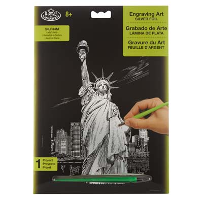Silver Engraving Art - Lady Liberty