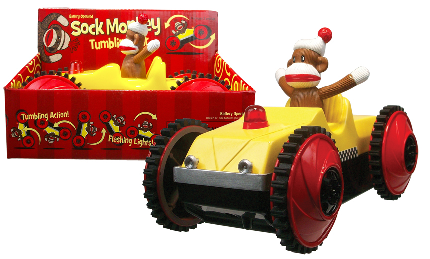 Sock Monkey Tumbling Buggy