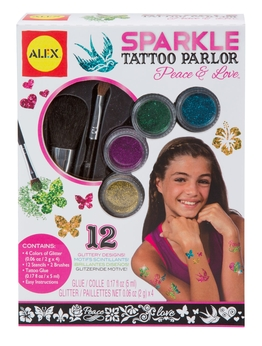 Sparkle Tattoo, Peace & Love by ALEX ALE799P