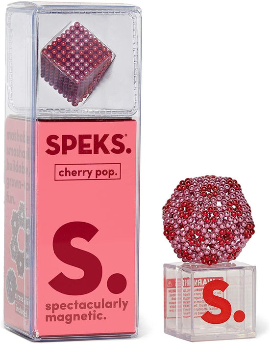 Speks Magnetic Balls - Duotone Cherry Pop Set of 512 (2.5mm) - Fun Stress Relief Desk Toy for Adults
