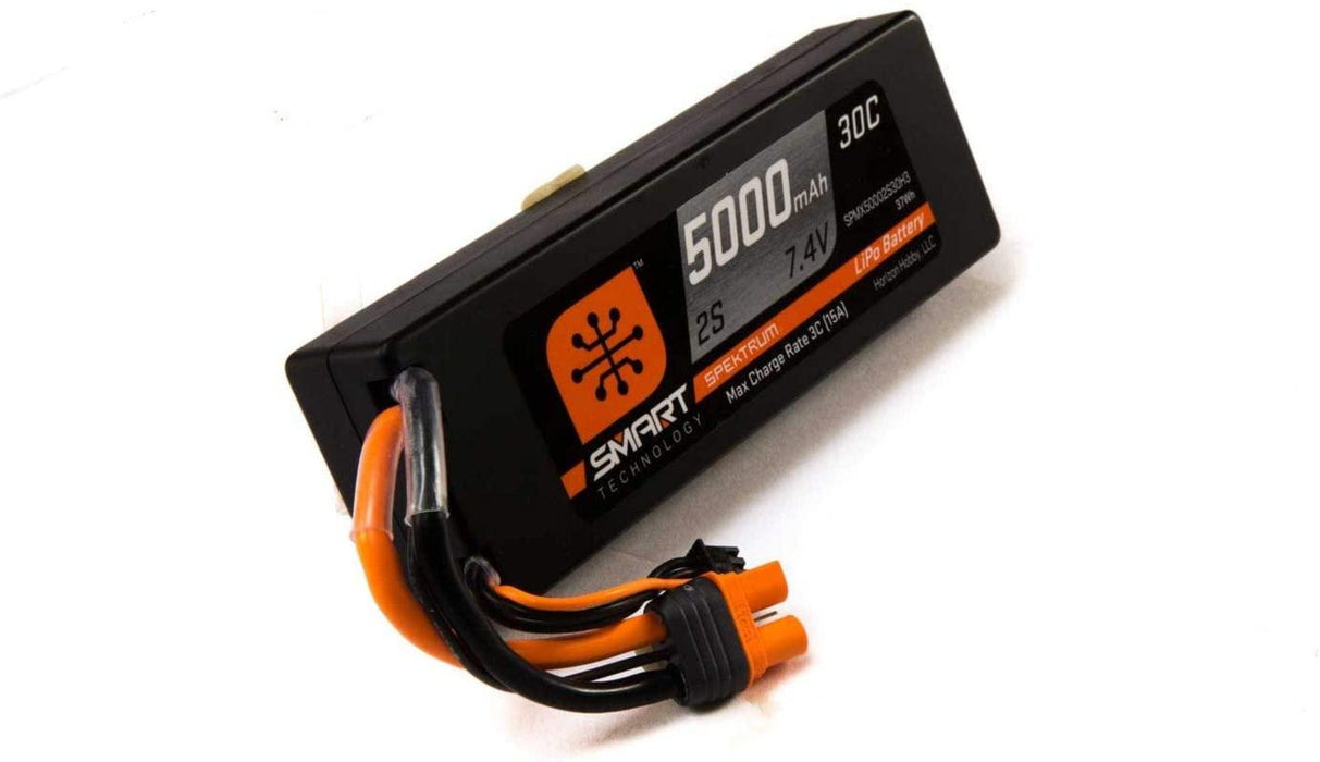 Spektrum 5000mah 2S 7.4v 30C IC5 Connector