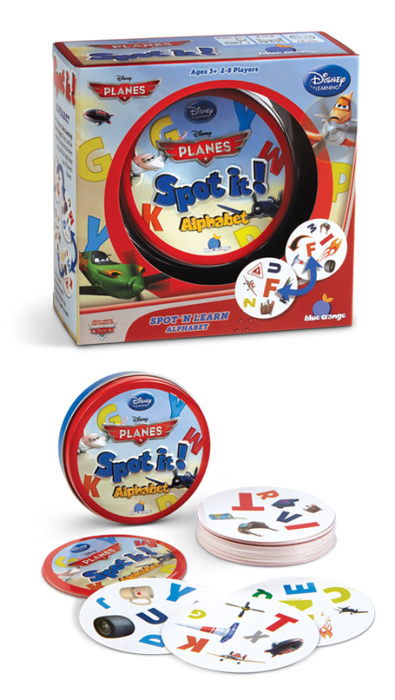 Spot it! Alphabet Disney Planes