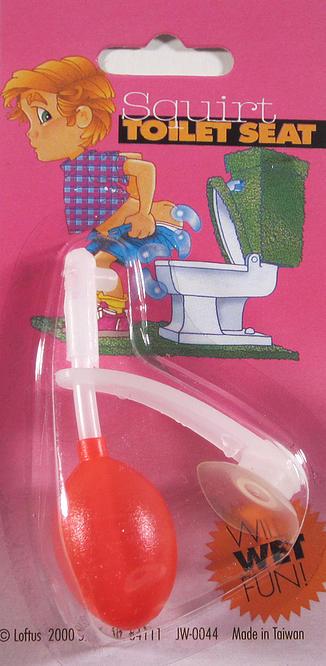 Squirting Toilet Seat Prank