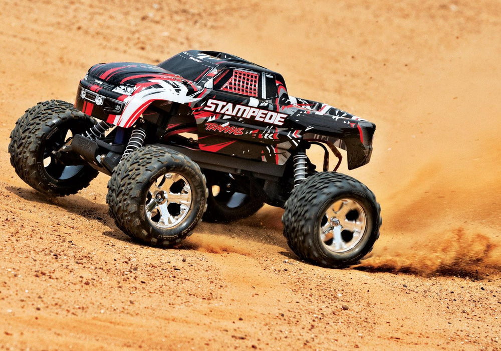 Stampede w/ Battery and Charger Red