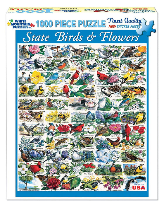 State Birds and Flowers Puzzle 1000 pc