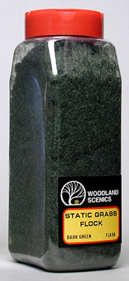 Static Grass Flock Shaker, DarK GREEN