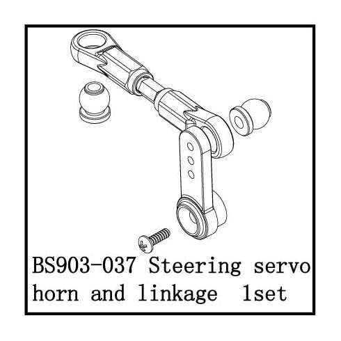 Steering Servo Horn and Linkage