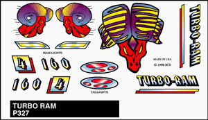 Stick-On Decals, Turbo Ram