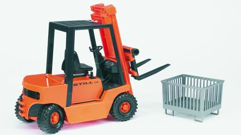 Still Forklift with Box Pallet