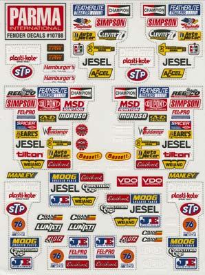 Stock Car Fender Decal