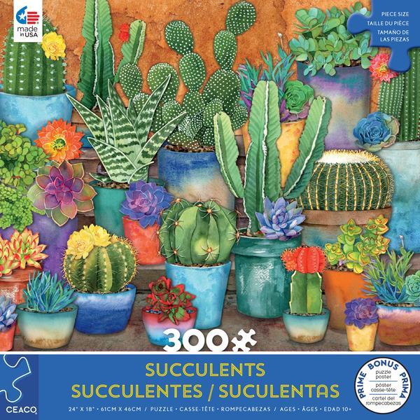 ceaco succulent puzzle Succulents 300pc Puzzle- Succulent Synergy