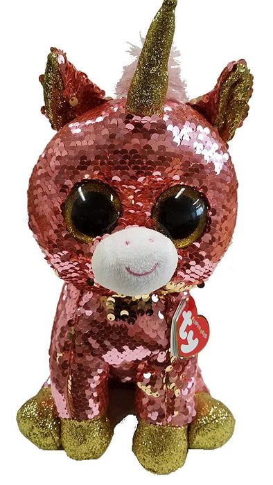 Sunset Sequin Coral Unicorn Medium