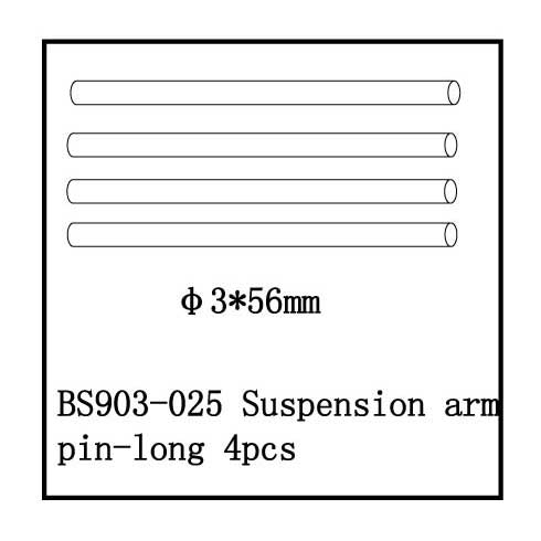 Suspension Arm Pin-Long(3*56mm) 4 PCS