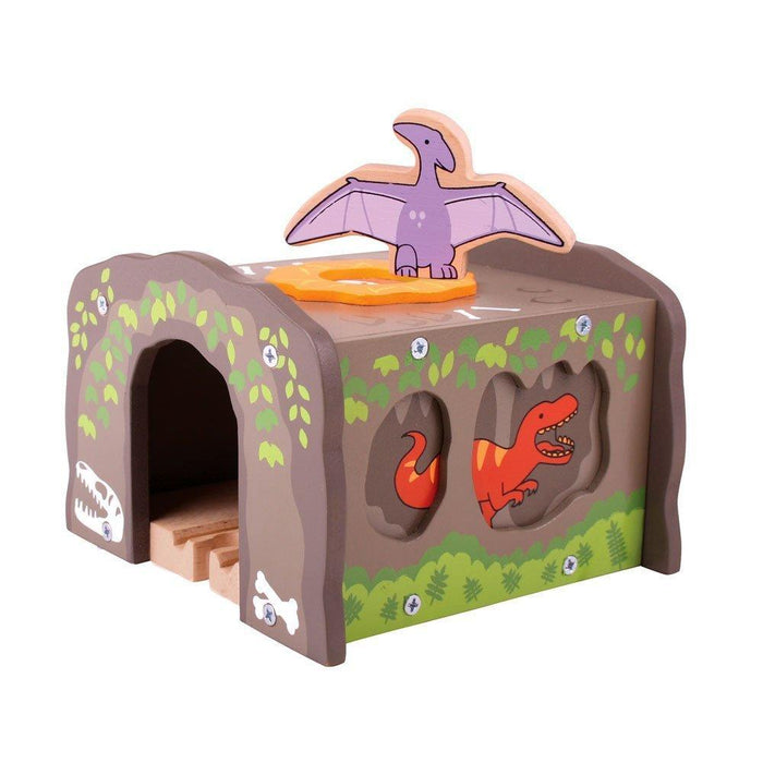 T-Rex Tunnel Dino Wooden Train
