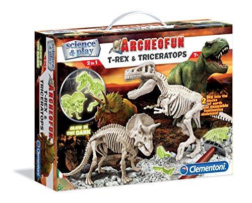 T-Rex and Triceratops Flourescent