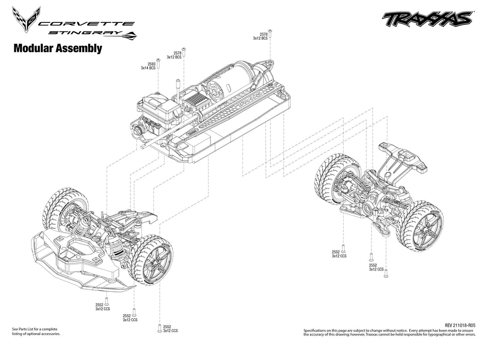4TEC 3.0 Corvette Stingray RTR 2WD Street Car