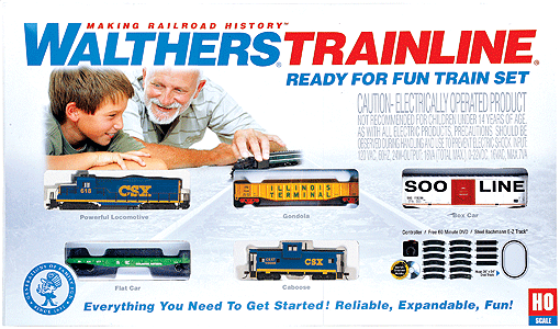 TRAINLINE CSX TRAIN SET HO SCALE SET