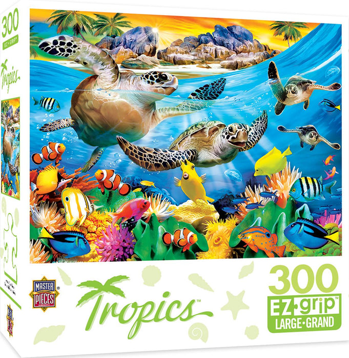 TROPICS BREAKING WAVES LARGE 300 PIECE EZGRIP JIGSAW PUZZLE