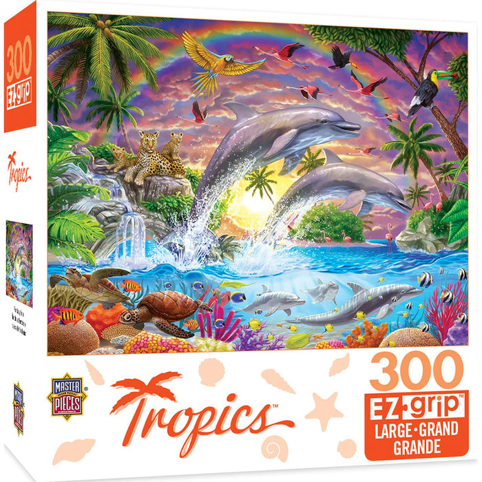 TROPICS FANTASY ISLE LARGE 300 PIECE EZGRIP JIGSAW PUZZLE