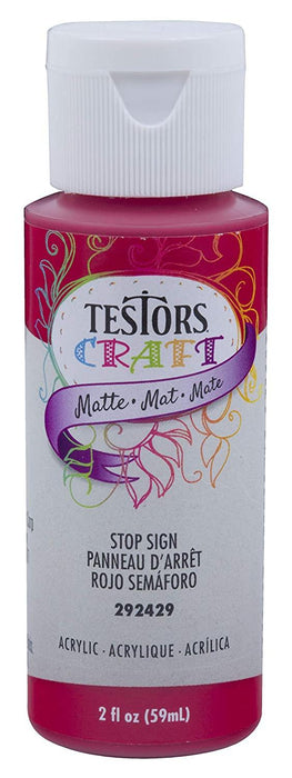 Testors Craft Acrylic Stop Sign Red