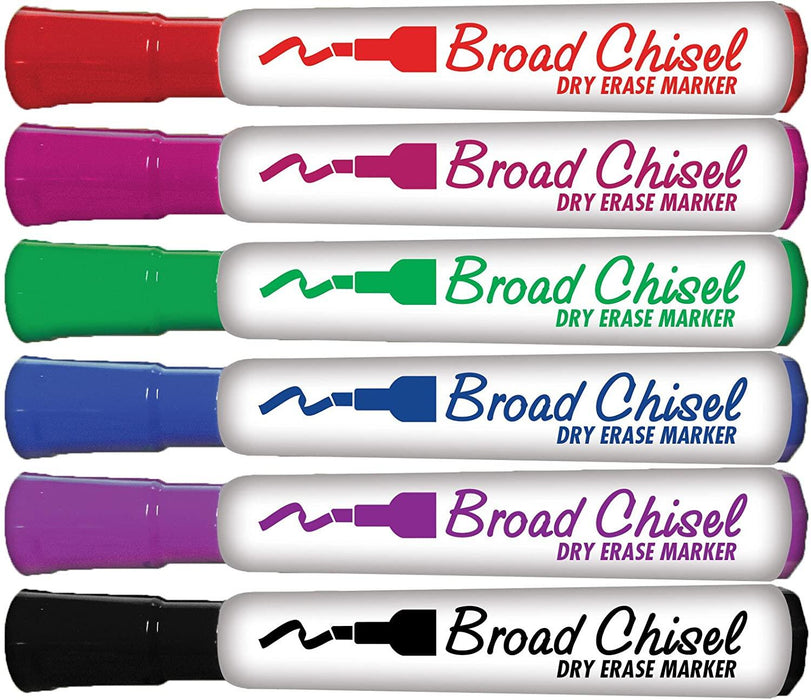 The Board Dudes Dry Erase Markers Broad Chisel Tip