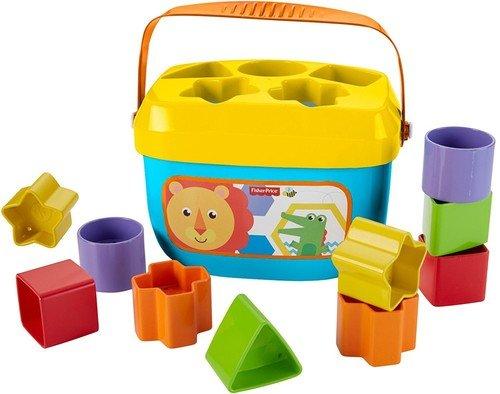 These chunky, colorful blocks help introduce colors and shapes as babies sort, stack and drop the bl