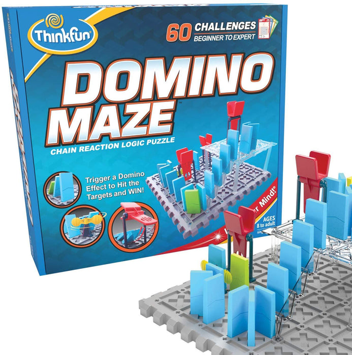 ThinkFun Domino Maze STEM Toy and Logic Game for Boys and Girls Age 8 and Up - Combines The Fun of D