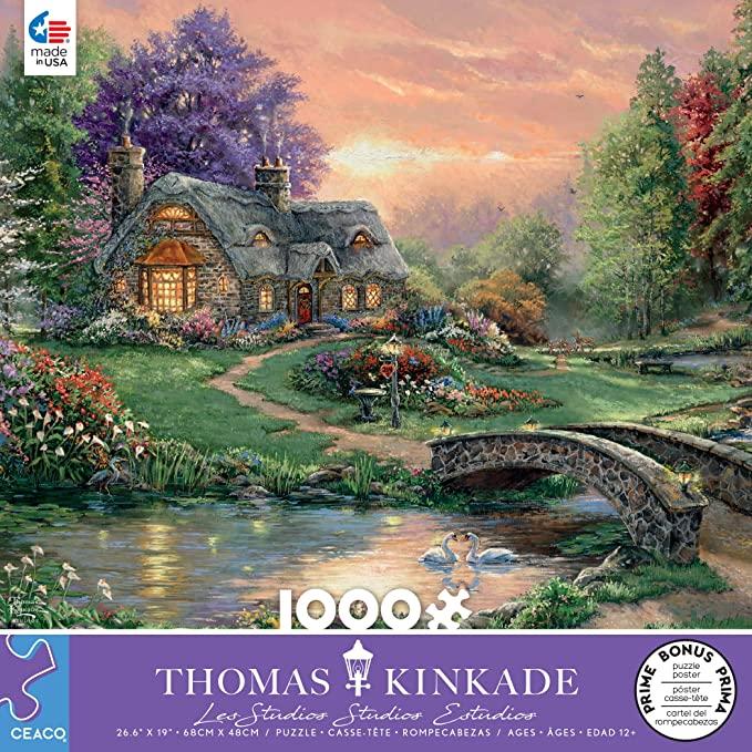 Thomas Kinkade-1000pc Puzzle-Sweetheart Retreat