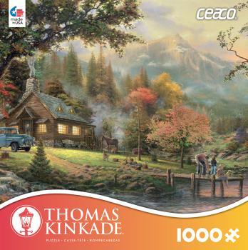 Thomas Kinkade 1000pc-Puzzle -Peaceful Moments