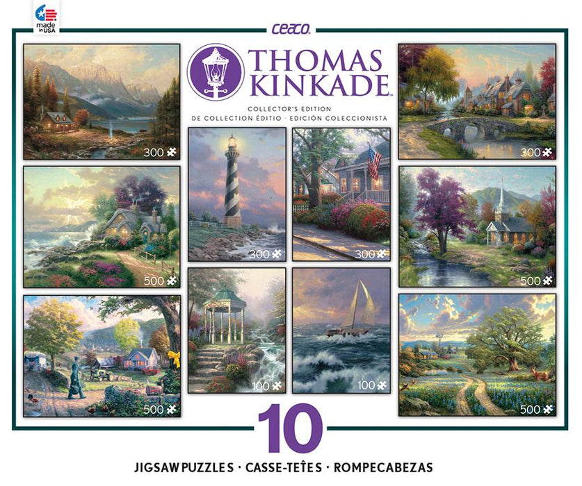 Thomas Kinkade 10 in 1 Deluxe Puzzle Set
