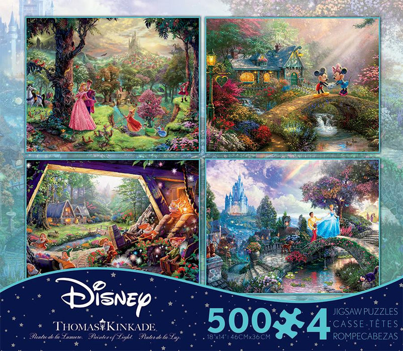 Thomas Kinkade 4n1 Disney Puzzles