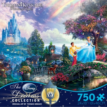 Thomas Kinkade Cinderella Wishes Upon a Dream 750 piece puzzle