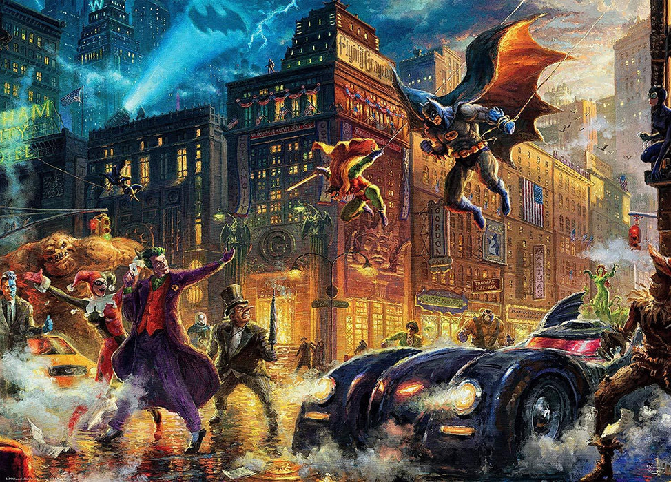 Thomas Kinkade Dark Knight Saves Gotham City 1000pc Puzzle