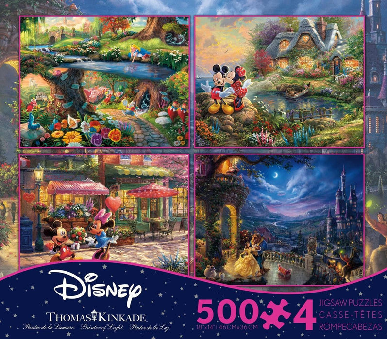 Thomas Kinkade Disney 500pc 4pack