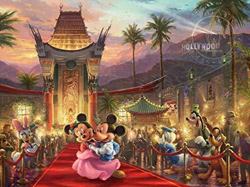 Thomas Kinkade Disney Mickey and Minnie in Hollywood 750pc Puzzle