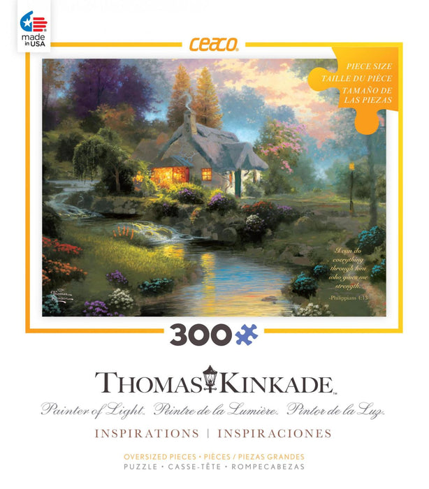 Thomas Kinkade Inspirations Spring at Creekside Cottage