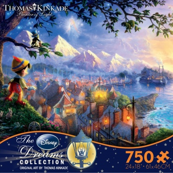 Thomas Kinkade Pinocchio Wishes Upon a Star The Disney Dreams Collection