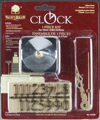 Three Piece Clock Kit, 3/8"