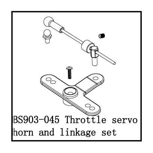 Throttle Servo Horn and Linkage Set