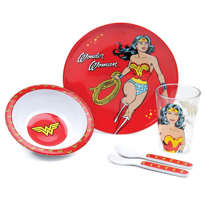 Toddler 5pc Mealtime Set Wonder Woman