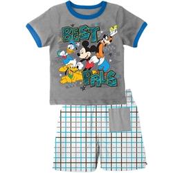Toddler Boys Short Set - Best Pals Mickey Group Grey 4T