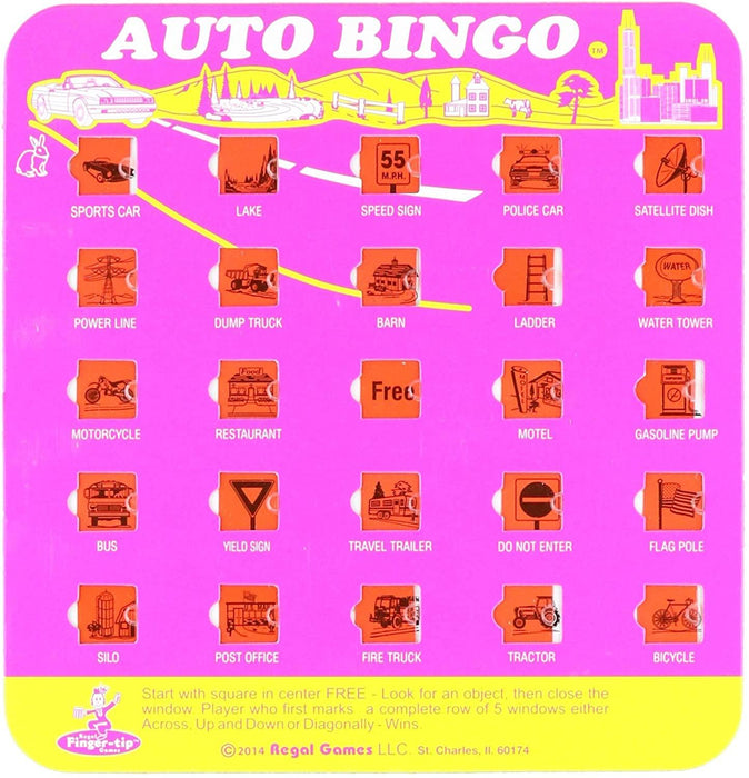 Travel Bingo Cards - Color and Designs Vary Random